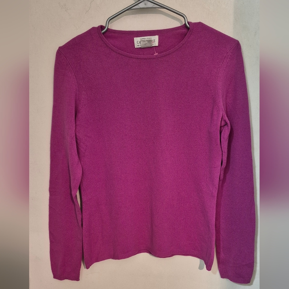 Sutton Studio Fuchsia Cashmere Sweater Sz.S